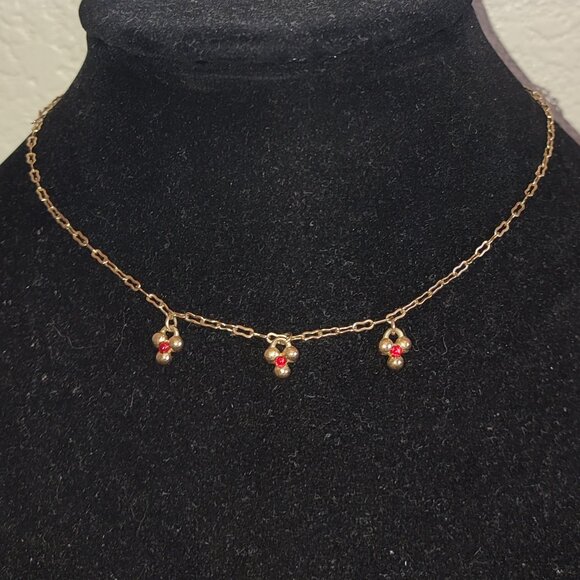 Boho Chic Necklace Vintage Gold - Picture 1 of 7